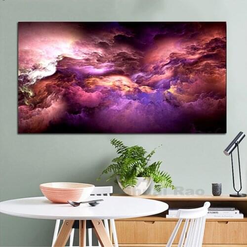 5D diy diamond painting Abstract Colorful purple Clouds cross stitch diamond embroidery mosaic bead 3d picture full square round
