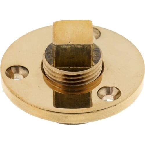 Bronze Garboard Marine Boat Yacht Drain Plug Threaded Hardware For 1" Hole