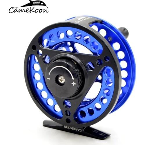 CAMEKOON Fly Coil 5/6WT Large Arbor CNC Machined Aluminum Fishing Reel Waterproof Fly Fishing Reel Hand-Changed Reel