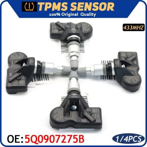 TPMS 5Q0907275B For AUDI Q7 Q5 Q3 TT A8 A6 A7 A3 R8 SKODA BENTLEY PORSCHE McLAREN VOLKSWAGEN Tire Pressure Monitor Sensor 433MHz