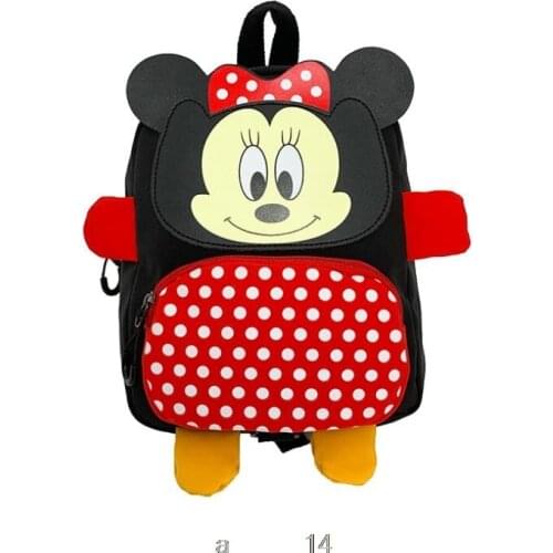 Disney New childrens schoolbag kindergarten cartoon Mickey schoolbag Minnie backpack princess schoolbag boy girl schoolbag