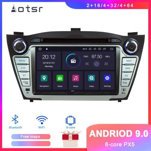 DSP Android 9 Car GPS Navigation DVD Player For Hyundai ix35 Tuson 2009+ Auto Stereo Radio Multimedia player Head Unit recorder