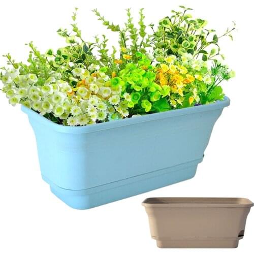 Double-layer Flower Pot Self-absorbing Plastic plant Window Box Automatic Water For House Vegetable Planters