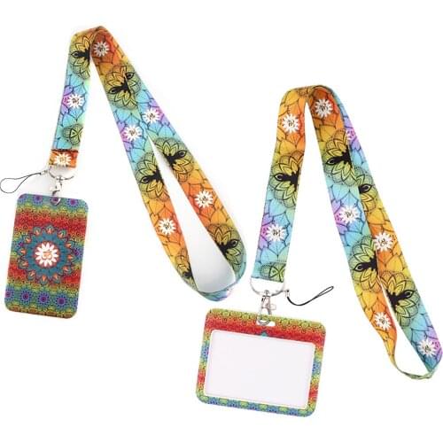 ER813 Fashion Yoga Personality Card Holder ID Holder Bus Card Holder Staff Card Lanyard For Keys Phone DIY Hang Rope Jewelry