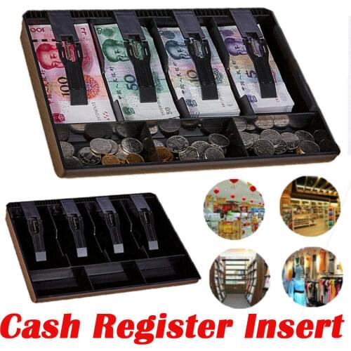 Money Cash Register Till Insert Tray Replacement Coin Cashier Drawer Box