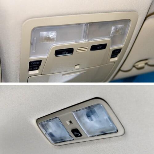 For Toyota Camry 2012-2017 Plastic Bulb Raw Shell Lamp Shade Cover Kit Front Rear Reading LED Light Shell Car Styling Free Ship