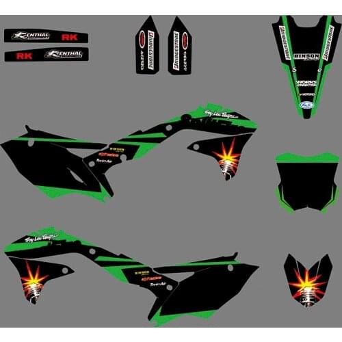 KX450F KXF450 Decal Sticker for Kawasaki KX 450F KXF 450 2016 2017 2018 Full Motorcycle Graphics Kit
