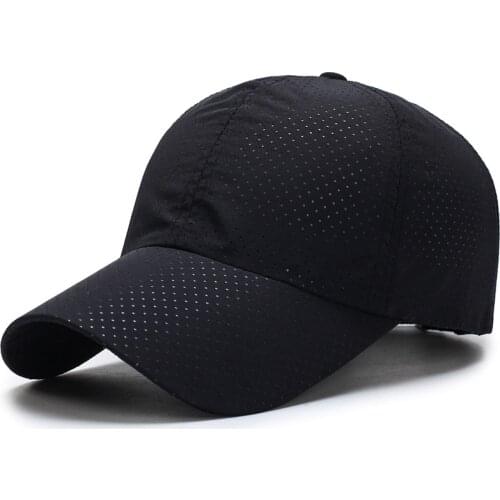 Ms. Mens Summer Quick-drying mesh Hat Summer Quick-drying Fabric Slim Running Cap Bone Breathable golf Hat