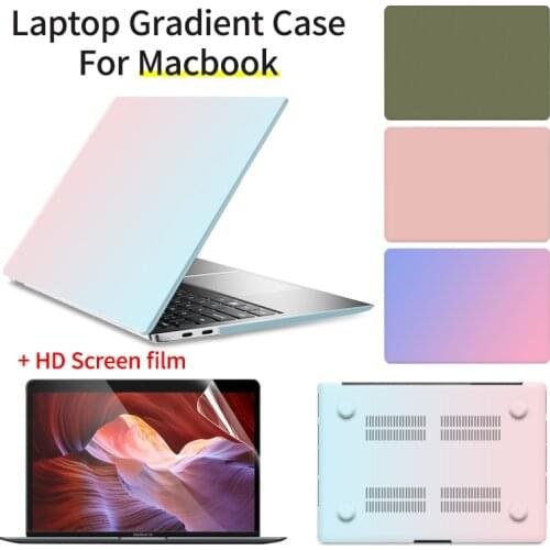 Protection Macbook Case 2020 New Macbook Air 13 M1 Chip Laptop Cover PVC Shell for Pro 13 15 16 inch A2337