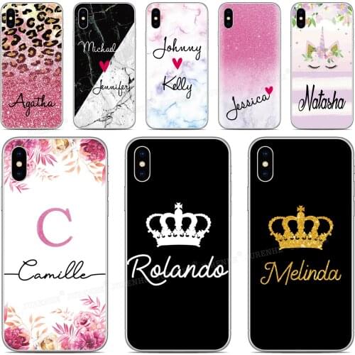 Custom Name Phone Case For OPPO Realme X50 5 6 Find X2 Reno A Ace 3 Pro A92S A91 F15 A52 A72 AX7 A5S A31 A8 A9 A5 2020 Cover