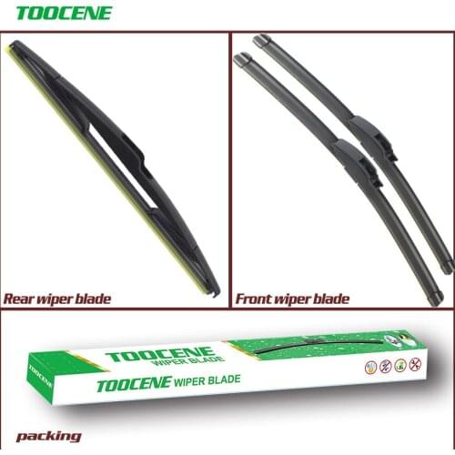 Front and Rear Wiper Blades for 2008-2012 Mitsubishi Colt Hatchback auto Windscreen Wipers Car Window Accessories 24+14+14