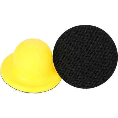 3pcs Hand Hook & Loop Back-up Sanding Pads for Abrasives Sandpaper Sanding Discs for Woodworking Manual Polishing Tools