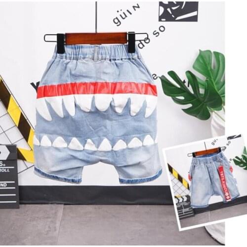 Childrens shorts Kids boys Clothing 2-7years Summer Boys denim Shorts Elastic Waist Leisure shorts Children Clothing Pants