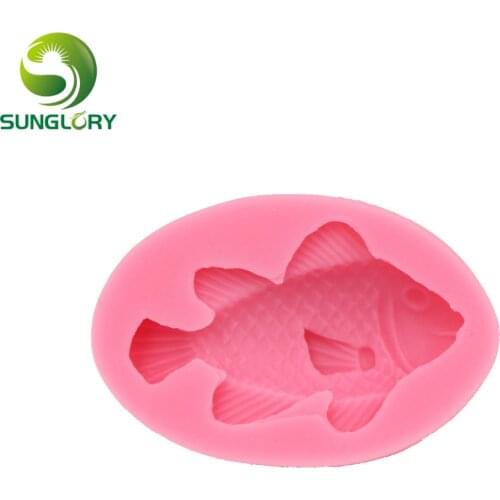 Fish Silicone Cake Mold Gum Paste Soap Mold Cake Decorating Tools Fondant Decor 3D Silicone Moldes De Silicona Paste Americana