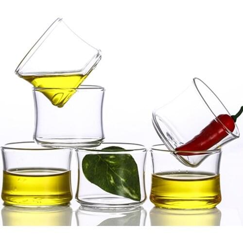 Glass Bamboo Cup High Borosilicate 70ml Heat-resistant Glass Teacup Kung Fu Tea Set Assemblies Tea Cup Small milk Cup 1pcs