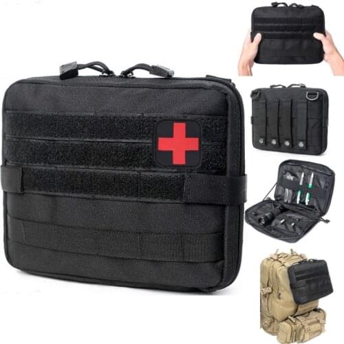 First Aid Bag Medical Survival Kit Outdoor SOS Pouch Army Tactical Waist Bag Bag Molle Backpack EDC Emergency Pack Hiking Gear