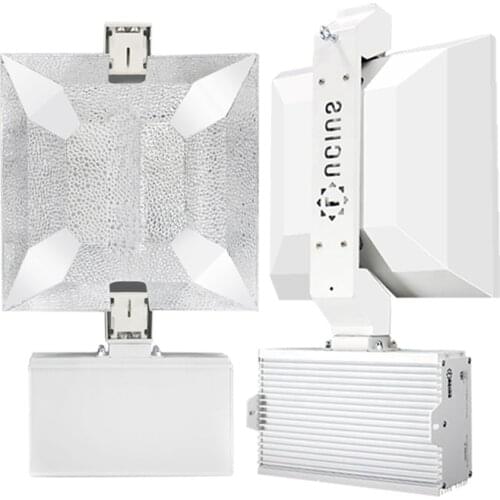 Lucius 1000W Grow Lighting Fixture,1000W Dimmable Double Ended HPS Grow Light,208V/240/277V Completely System Controller Ready