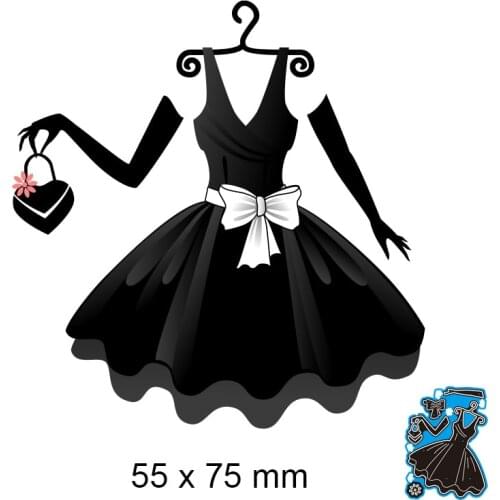 Cutting Dies Skirt New Metal Stencils DIY Scrap Booking Paper Cards Making Decoration 55*75mm