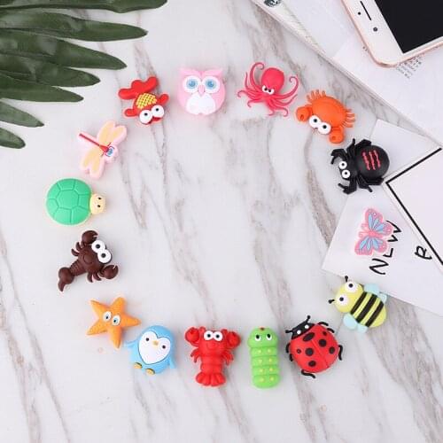 Data Cable Protection Sleeve Cable Winder Cute Insect Bite Cable Protector For iPhone Holder Cable Winder
