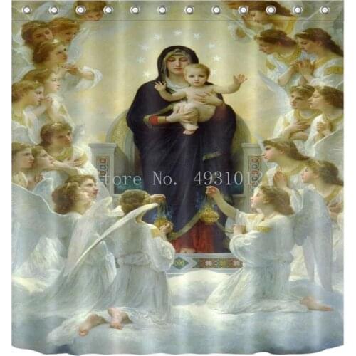 The Son of God Jesus Christ Bless the Childhood Virgin Mary David Joseph Home Decorated Blackout Curtains