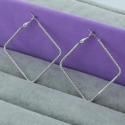 Womens High Quality 925 Silver Earrings Quartet Classic Earrings Luxury Jewelry Gift