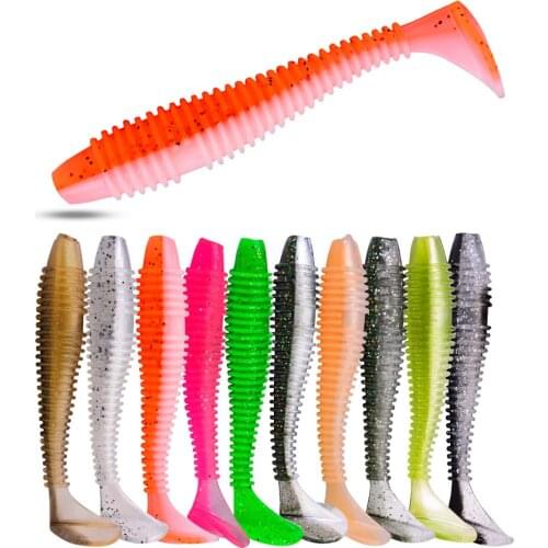 10Pcs/lot 6cm/7cm/7.5cm Fishing Lure Soft Lure Silicone Baits Wobblers Swimbait Artificial Lures Softbait Fishing Tackle