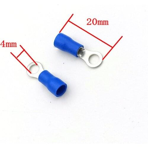 1000PCS brass Insulated Ring Crimp Connector Terminals for Electrical Wiring New