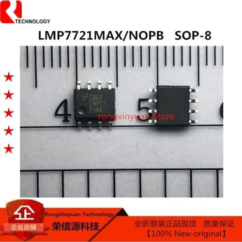 2-10pcs LMP7721MAX/NOPB SOP-8 LMP7721MAX LMP7721MA LMP7721 3-Femtoampere Input Bias Current Precision Amplifier 100%New Original