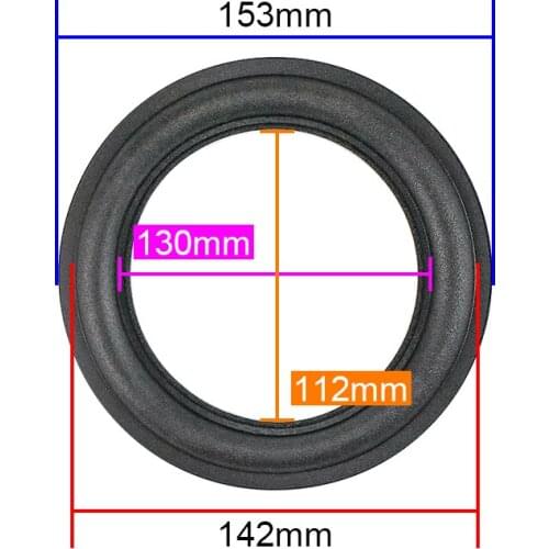 GHXAMP 6.5 Speaker Foam Edge Car Woofer Surround Suspension Ring 153mm For Markaudio Loudspeaker Audio Accessories Diy 2PCS