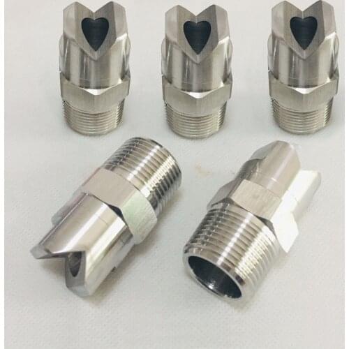 20 pcs/lot )Customized according to requirement 3/4" SS304 vee jet flat fan spray nozzle, Industrial / factory cleaning nozzle