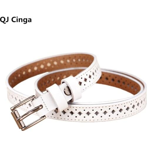 2021 PU Leather Belt Women Buckle Jeans Belt White Luxury Elegant Ladies Brand Vintage Belts Waistband Female