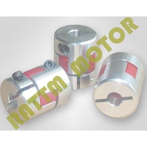 3pcs 8x10mm CNC Flexible Jaw Spider Plum Coupling Shaft Coupler D25L30