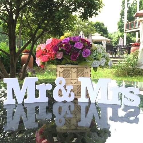 3pcs/set Wedding Decorations Mr & Mrs Mariage Decor Birthday Party Decorations Adult Vintage Wedding Letters Sign Photo Props