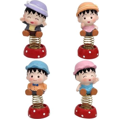 4pcs Mini Cartoon Boy Figures Ornament Figurine Decorative Item Home or Car