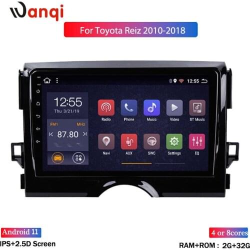 9" 2.5D IPS Android 8.1 Car DVD Multimedia Player GPS For Toyota Reiz Mark x 2010 2011 2012-2018 audio radio stereo navigation