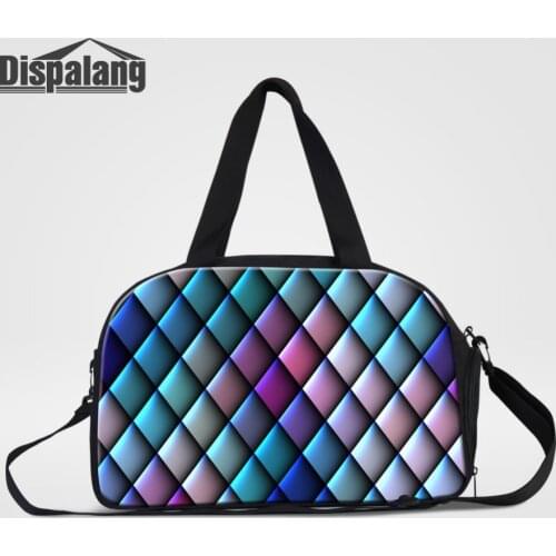 Dispalang Womens Travel Bag Large Capacity Men Hand Luggage Travel Duffle Bags Patchwork Weekend Bags Multifunctional Travel Bag