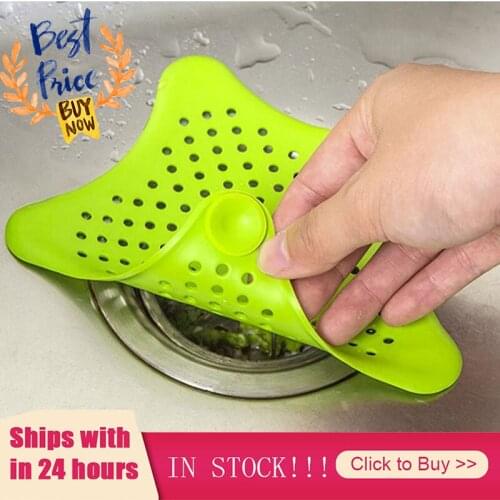 Bathroom Hair Filter Star Bathroom Drain Hair Catcher Bath Stopper Plug Sink Strainer Filter Shower For Home Kitchen Accessories