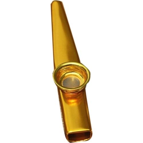 Metal Kazoo Lightweight Portable For Beginner Flute Instrument Music Lovers Woodwind Instrument Simple Design Lightweight