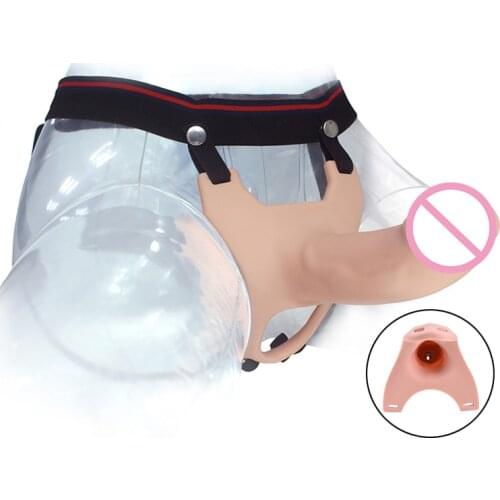 Realistic Dildo Strap Hole Pants Sex Toy For Woman Men Artificial Penis Dick With Suction Cup G spot Dildos Toys For Lesbian