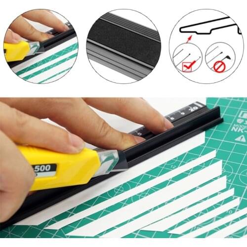 Aluminum Alloy Straight Ruler Multifunctional Protection Anti Slip Drawing Tool