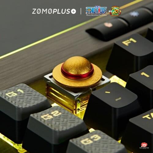 Key cap mechanical keyboard keycap personality,ONE PIECE Chopper Luffy Rotating keycap Cherry MX axis aluminum alloy keycaps,M33