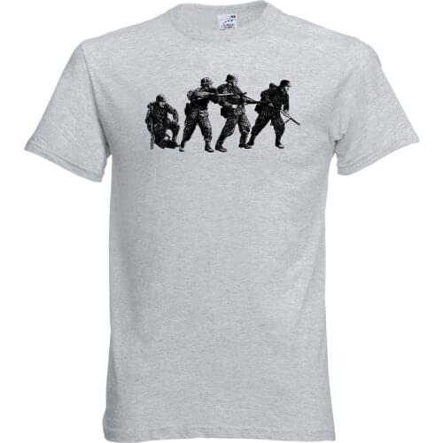 2019 Summer Hot Sale Men T-shirt German Infantry in Dot Camo T-Shirt WWII WW2 Waffen Wehrmact MG42 K98 ASL FURY