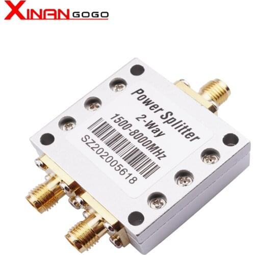 New 2 Way SMA Power Splitter 1500mhz~8000MHz,SMA female 8G power divider signal cable splitter female divider