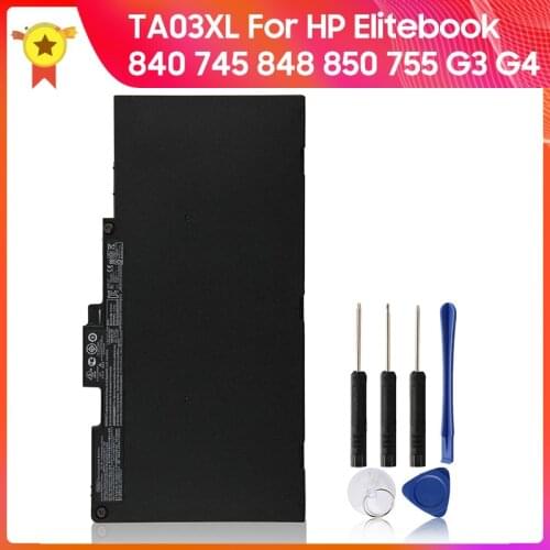 Genuine Replacement Battery TA03XL HSTNN-DB7O for Elitebook 840 745 848 850 755 G3 G4 ZBook 15u G3 G4 Mt42 Mt43 Battery 4420mAh