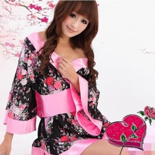 Kimono dress sexy costumes lenceria Sexy Lingerie underwear Babydoll Sleep Wear Nightdress