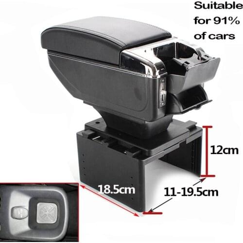 Mutips For Nissan Kicks accessories armrest box USB arm rest leather storage box car-styling decoration interior parts 2017 2018