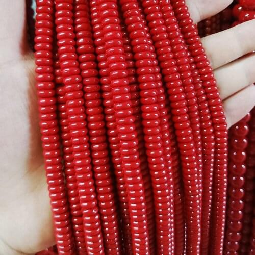 Spacer Coral Loose Beads Sold per strand jewelry findings for necklace or bracelet