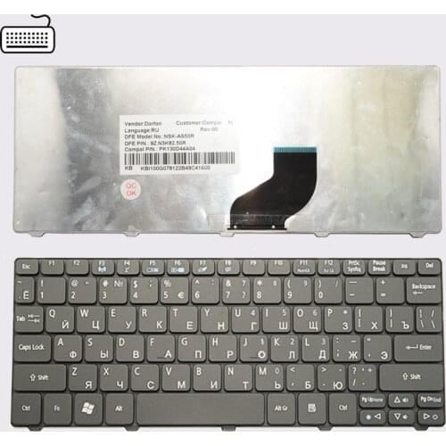 JIGU Russian Keyboard for Acer Emachines ZE6 ZE7 PAV70 PAV80 NAV50 350 eM350 NAV51 355 eM355 RU Black laptop keyboard