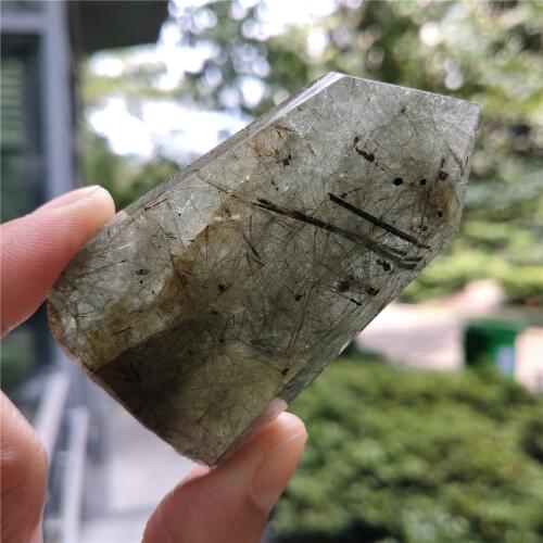 Rutilated Crystal Stone Home Decoration Stones Crystals Wicca Cristal Pierre Naturelle et Cristaux Natural Healing Decor Quartz