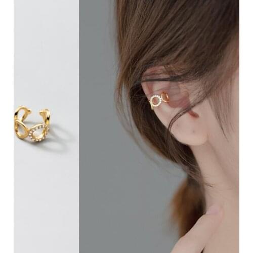 Silver Cartilage Clip Earrings 925 Sterling Earrings for Women